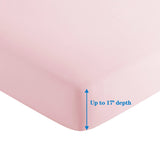 Marina Decoration Ultra Soft Silky Deep Pocket Solid Rayon from Bamboo All Season Bedding Pleated Sheet Set