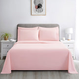 Marina Decoration Ultra Soft Silky Deep Pocket Solid Rayon from Bamboo All Season Bedding Pleated Sheet Set