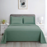 Marina Decoration Ultra Soft Silky Deep Pocket Solid Rayon from Bamboo All Season Bedding Pleated Sheet Set