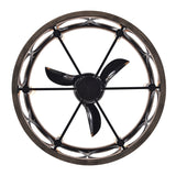 Marion 30-inch 6-light Open Metal Drum Shade Lighted Ceiling Fan