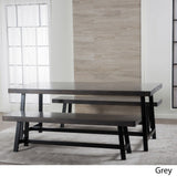Marion Wood 3-piece Picnic Dining Set by Christopher Knight Home