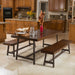 Marion Wood 3-piece Picnic Dining Set by Christopher Knight Home