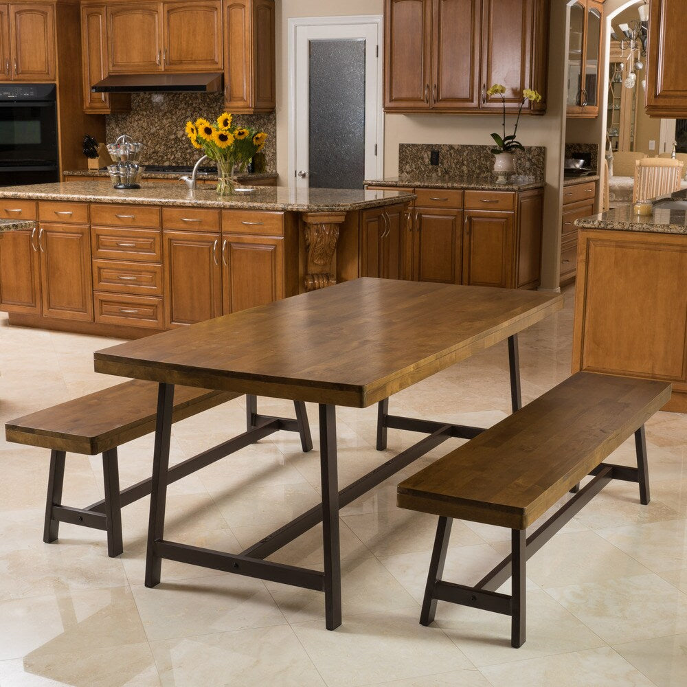 Marion Wood 3-piece Picnic Dining Set by Christopher Knight Home
