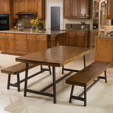 Marion Wood 3-piece Picnic Dining Set by Christopher Knight Home