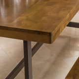 Marion Wood 3-piece Picnic Dining Set by Christopher Knight Home