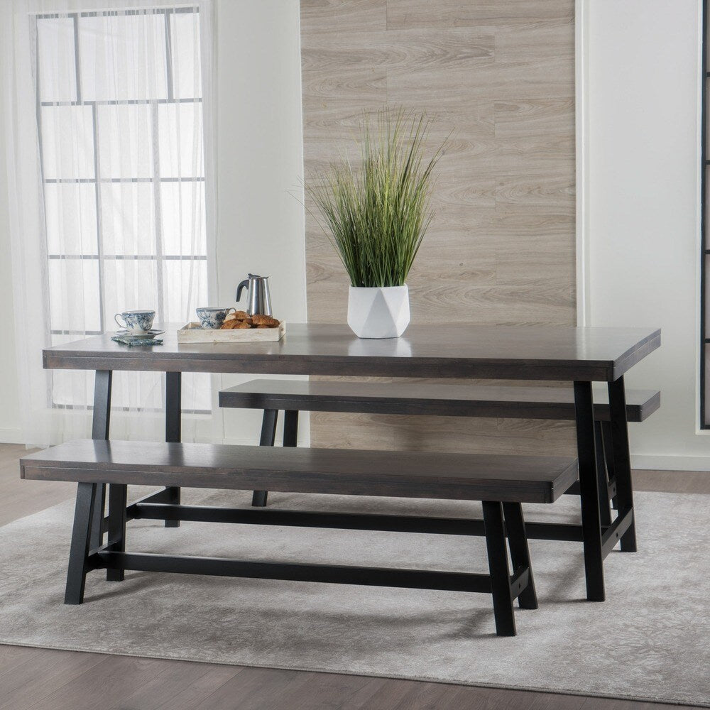 Marion Wood 3-piece Picnic Dining Set by Christopher Knight Home