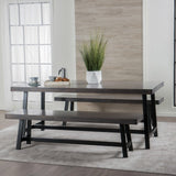 Marion Wood 3-piece Picnic Dining Set by Christopher Knight Home