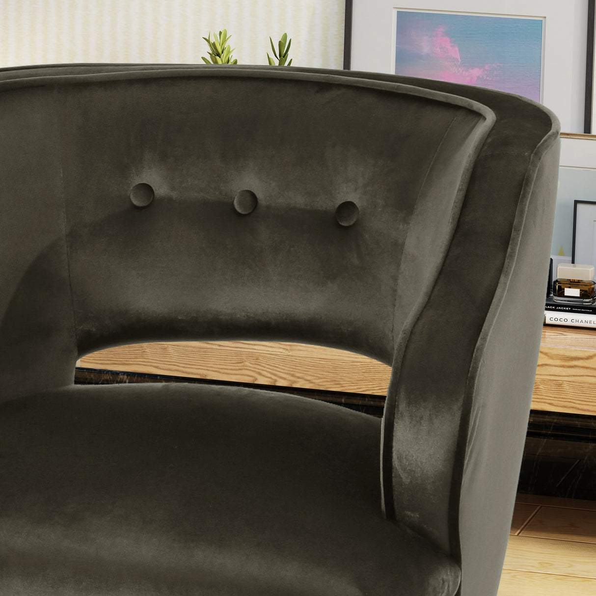 Mariposa Mid-century Velvet Accent Chair by Christopher Knight Home