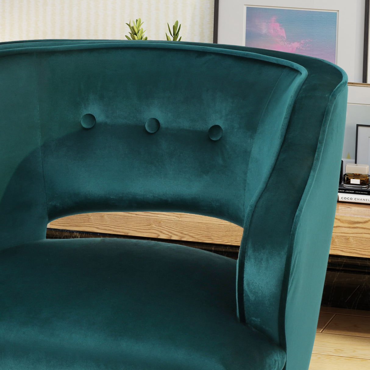 Mariposa Mid-century Velvet Accent Chair by Christopher Knight Home
