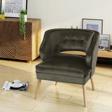 Mariposa Mid-century Velvet Accent Chair by Christopher Knight Home