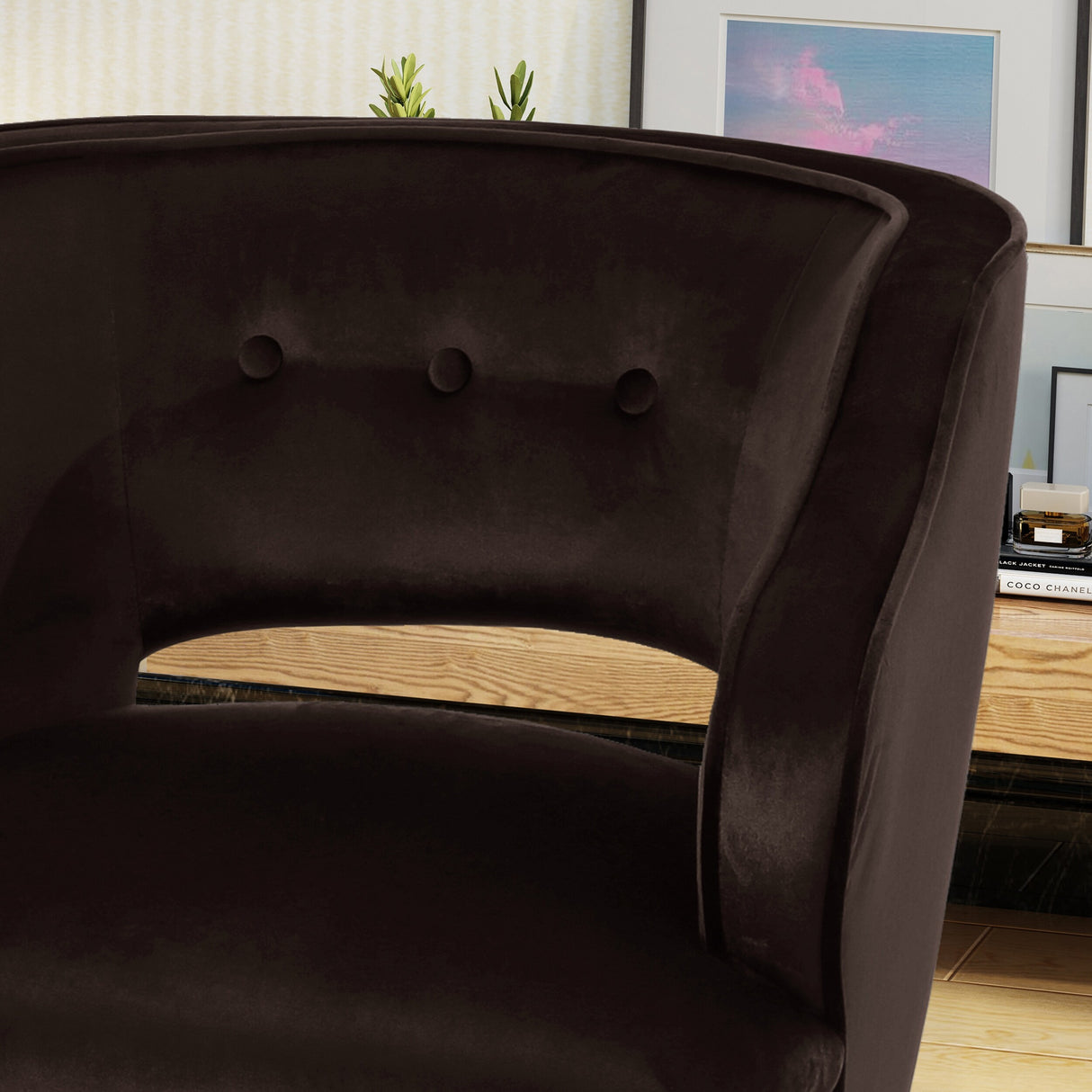 Mariposa Mid-century Velvet Accent Chair by Christopher Knight Home
