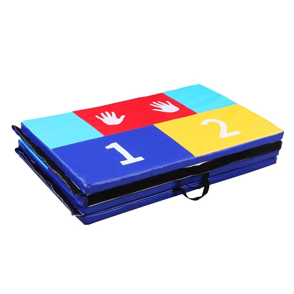 Zenova 4' x 10' x 2'' Folding Gymnastic Exercise Puzzle Play Mat
