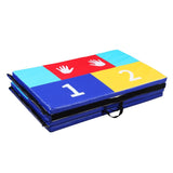 Zenova 4' x 10' x 2'' Folding Gymnastic Exercise Puzzle Play Mat