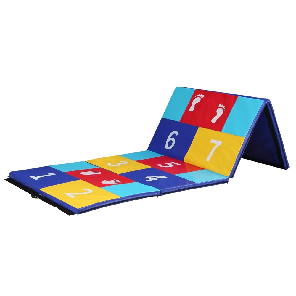 Zenova 4' x 10' x 2'' Folding Gymnastic Exercise Puzzle Play Mat