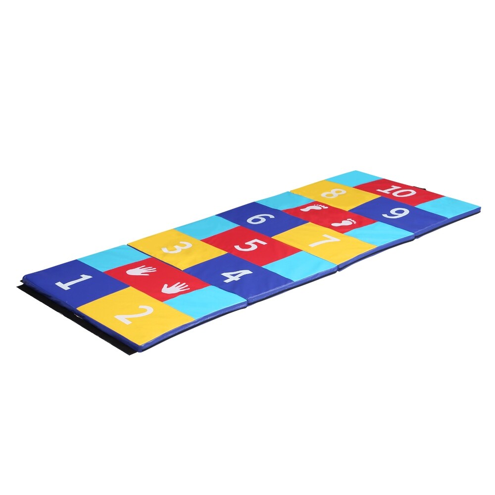 Zenova 4' x 10' x 2'' Folding Gymnastic Exercise Puzzle Play Mat