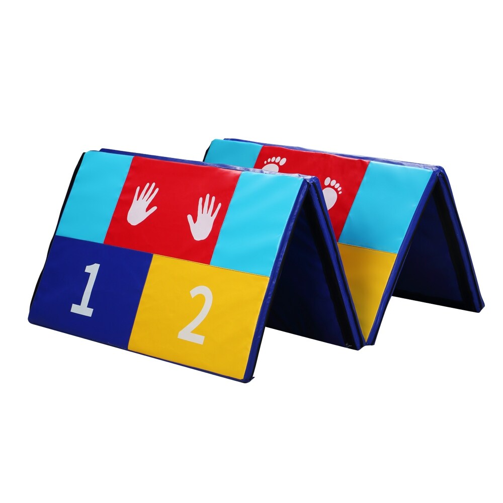 Zenova 4' x 10' x 2'' Folding Gymnastic Exercise Puzzle Play Mat