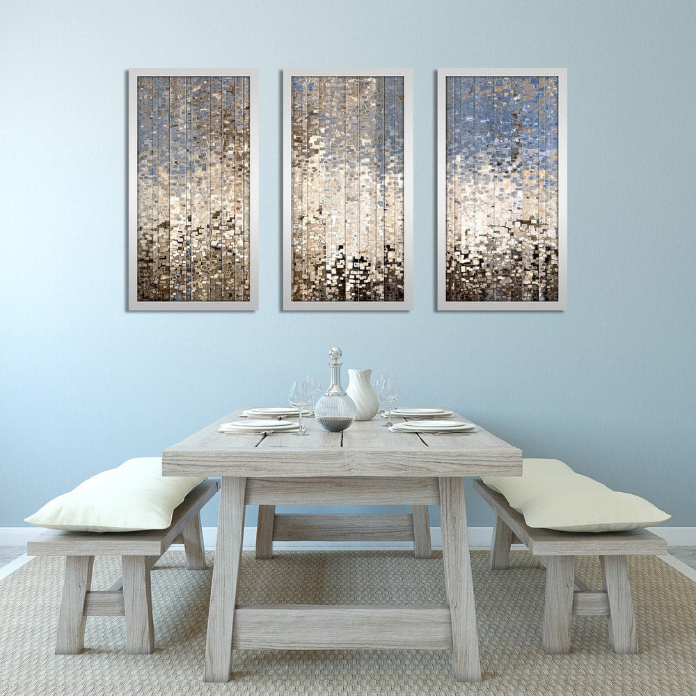 Mark Lawrence "Ezekiel 34 12 Max" Framed Plexiglass Wall Art Set of 3