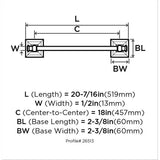 Markham 18 in (457 mm) Towel Bar in Polished Chrome - 18 in.