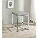 Marlee Upholstered Square Vanity Stool - N/A