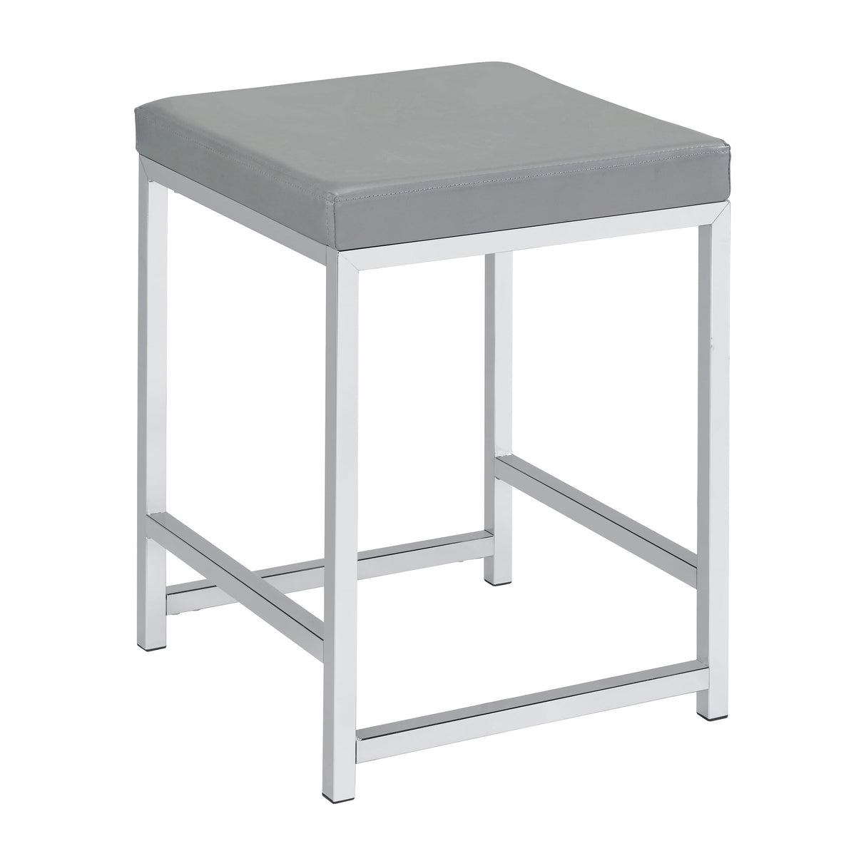 Marlee Upholstered Square Vanity Stool - N/A