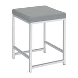Marlee Upholstered Square Vanity Stool - N/A