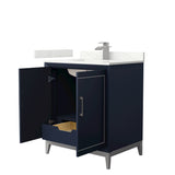 Marlena 30-inch Single Vanity, Quartz Top