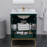 Marlena 30-inch Single Vanity, Quartz Top