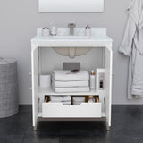 Marlena 30-inch Single Vanity, Quartz Top