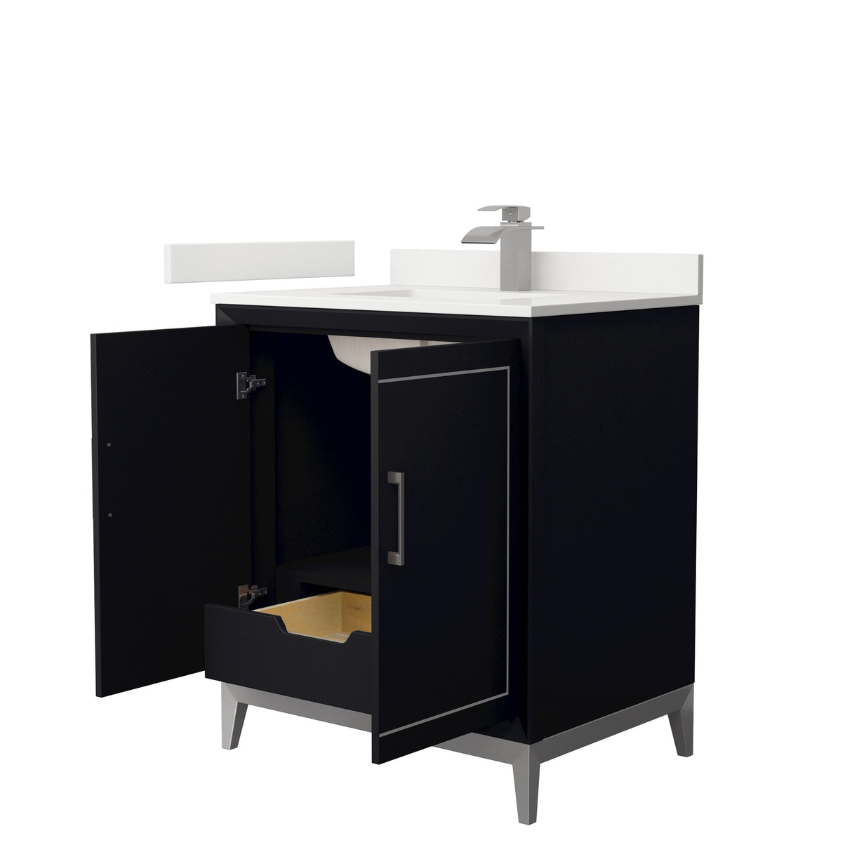 Marlena 30-inch Single Vanity, Quartz Top