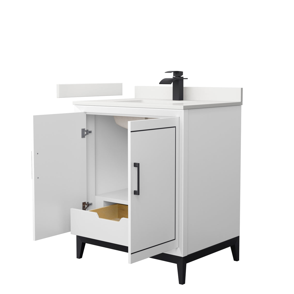 Marlena 30-inch Single Vanity, Quartz Top