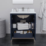 Marlena 30-inch Single Vanity, Quartz Top