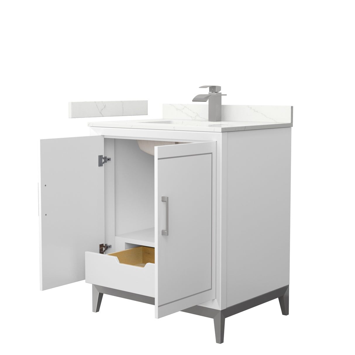 Marlena 30-inch Single Vanity, Quartz Top