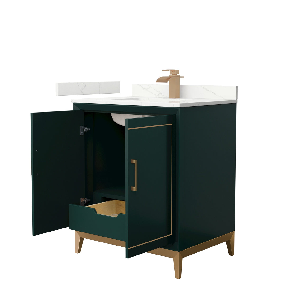 Marlena 30-inch Single Vanity, Quartz Top