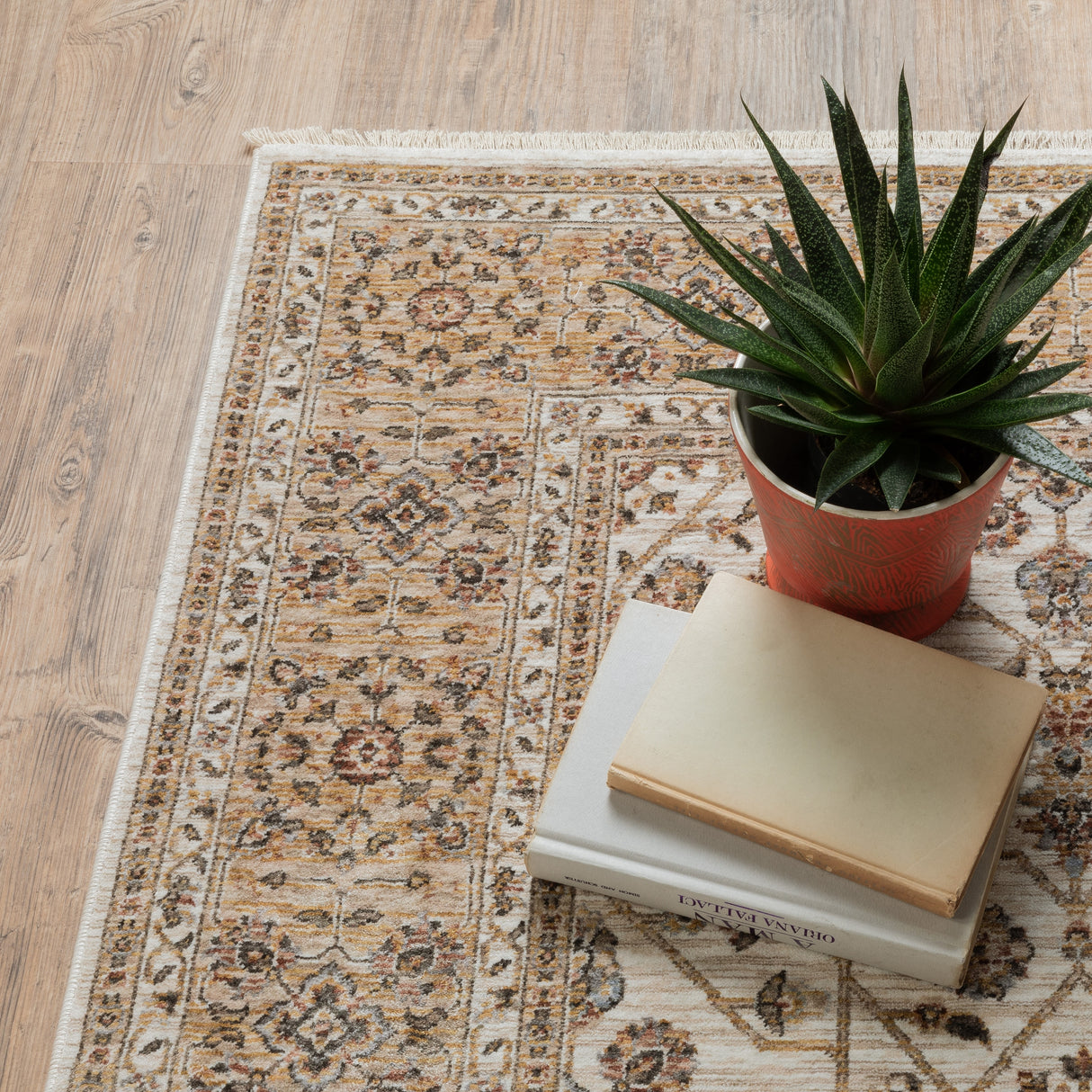 Style Haven Marley Bordered Traditional Fringed Area Rug