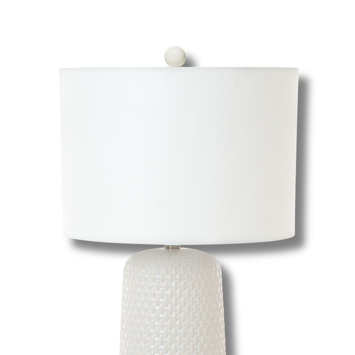 Lux Lighting 30" White Ceramic Stunning Classic Table Lamps (Set of 2) 3-Way Switch