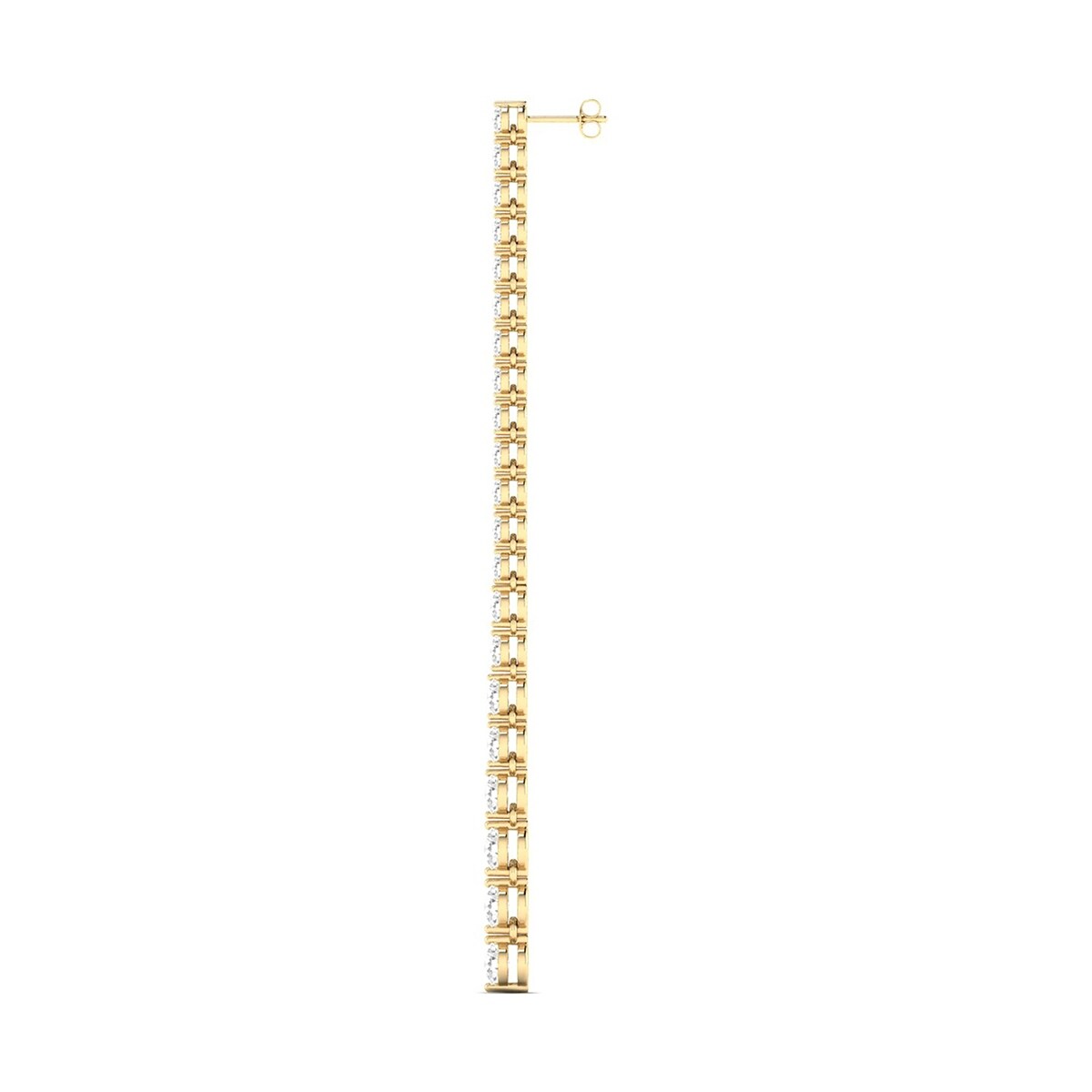 Marquee 2 1/4 CTW Diamond Dangle Earrings in 14K Yellow Gold