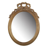 A&B Home Marquis 26-inch Gold Leaf Large Round Mirror