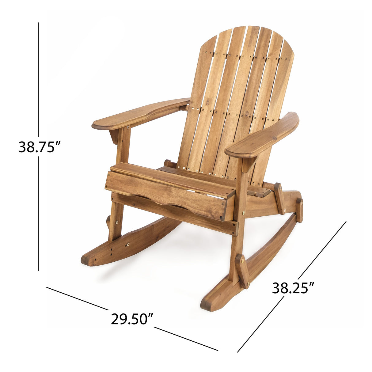 Marrion Outdoor 5 Piece Adirondack Rocking Chair Set with Fire Pit by Christopher Knight Home
