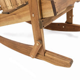 Marrion Outdoor 5 Piece Adirondack Rocking Chair Set with Fire Pit by Christopher Knight Home