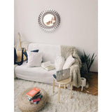 Marseille Gold/Silver Round 21 inch Wall Mirror by Infinity Instruments - 21.5 x 2 x 21.5