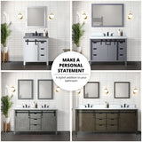 Marsyas Bath Vanity, White Quartz Countertop and Mirrors