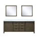 Marsyas Bath Vanity, White Quartz Countertop and Mirrors