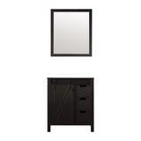 Marsyas Bath Vanity, White Quartz Countertop and Mirrors