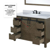 Marsyas Bath Vanity, White Quartz Countertop and Mirrors