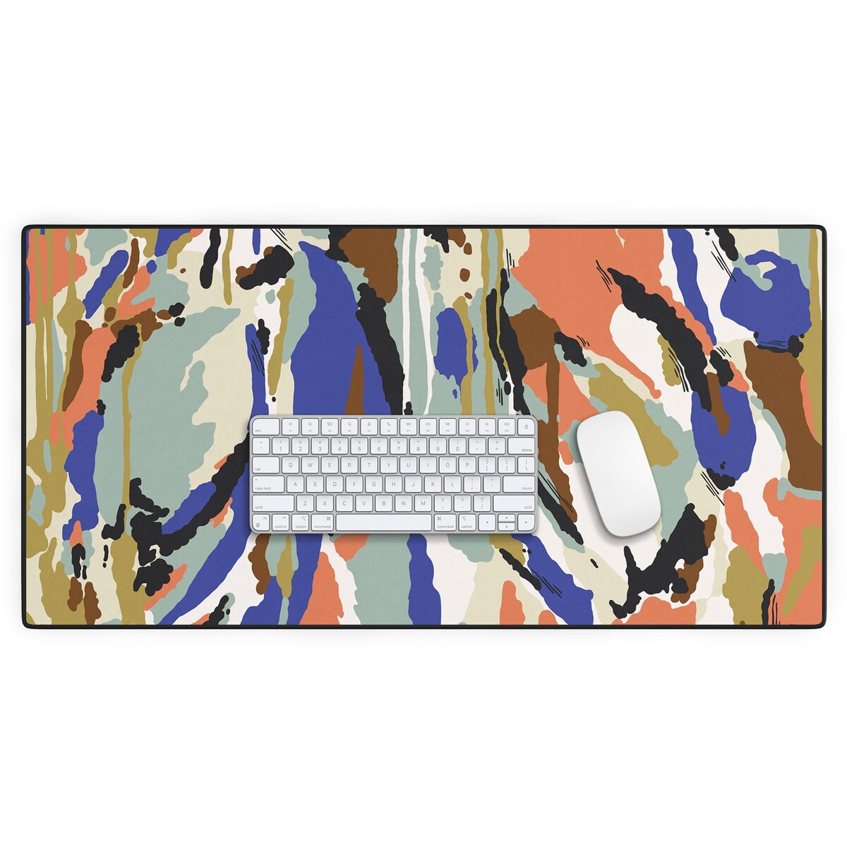 Marta Barragan Camarasa Color brushes composition Desk Mat