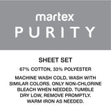 Martex Purity Antimicrobial Sheet Set with SILVERbac