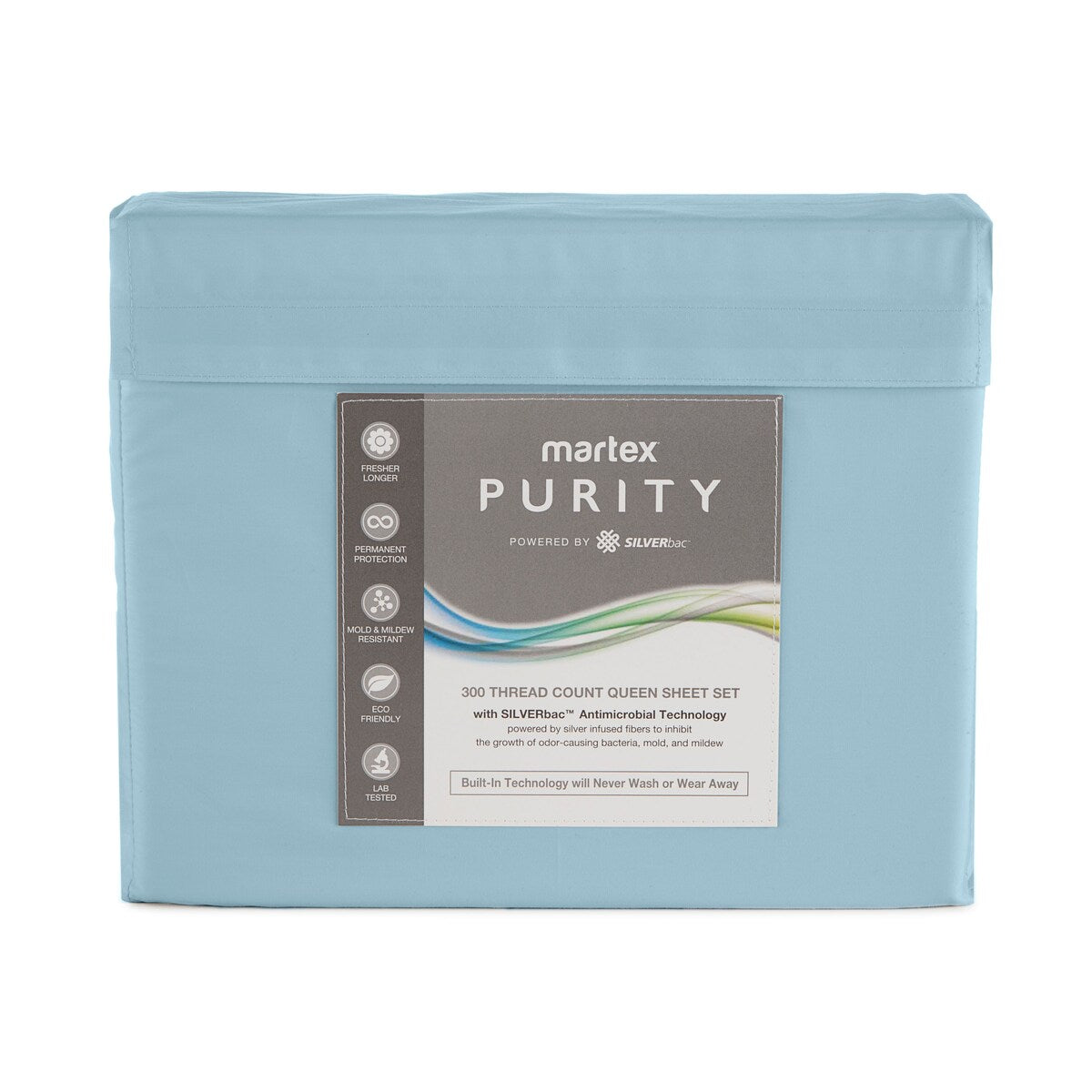 Martex Purity Antimicrobial Sheet Set with SILVERbac
