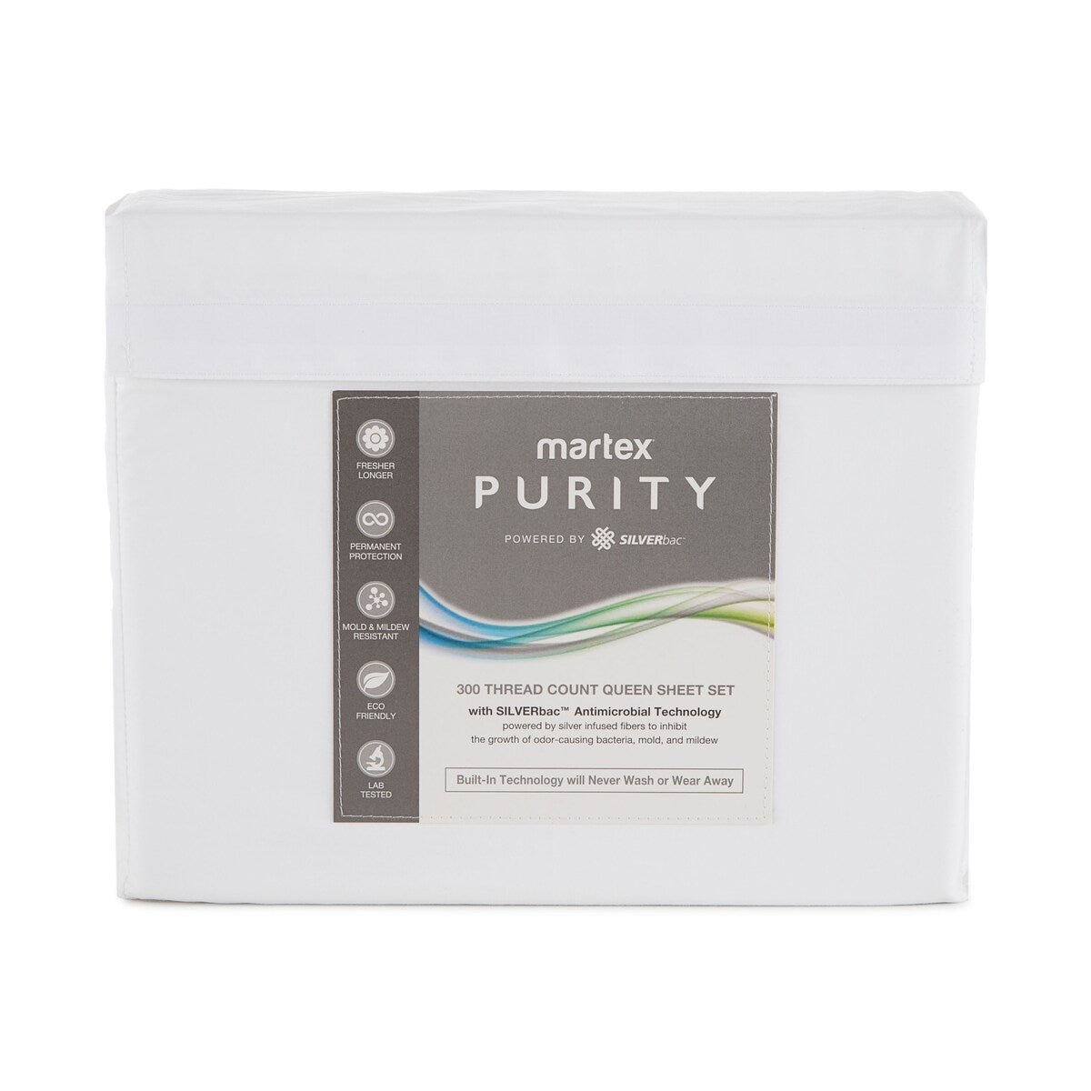 Martex Purity Antimicrobial Sheet Set with SILVERbac