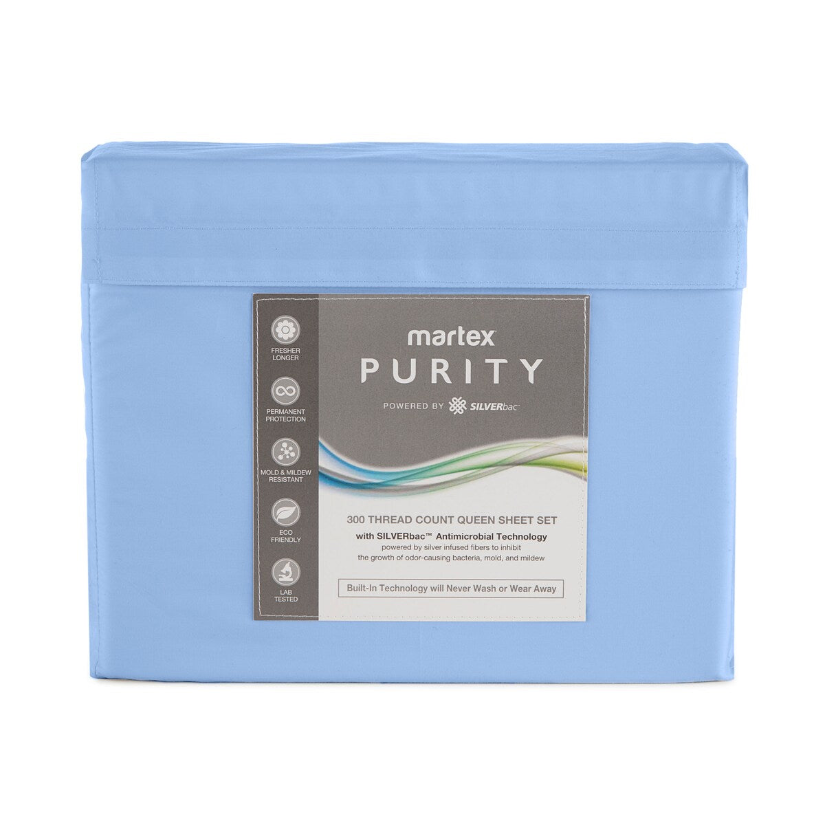 Martex Purity Antimicrobial Sheet Set with SILVERbac