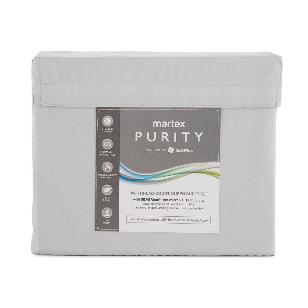 Martex Purity Antimicrobial Sheet Set with SILVERbac